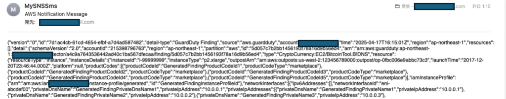 SNSメッセージ例
