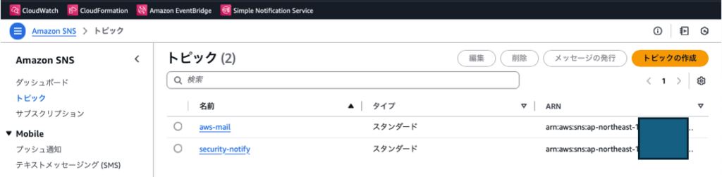 SNSトピック画面