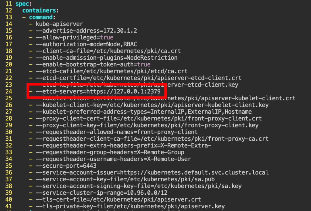 正しいポートに変更