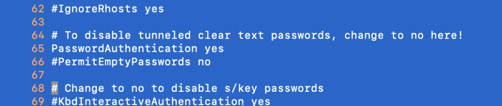 password設定変更