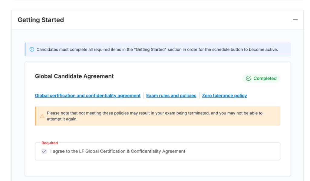 Fetting Started画面