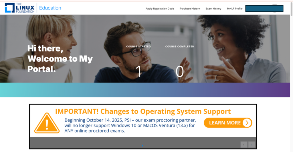 LinuxFoundation公式ページへ移動