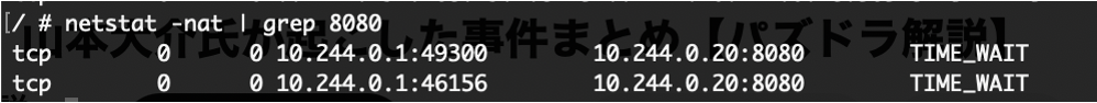netstat実行確認