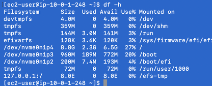 df -h マウント確認