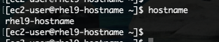 hostname変更確認